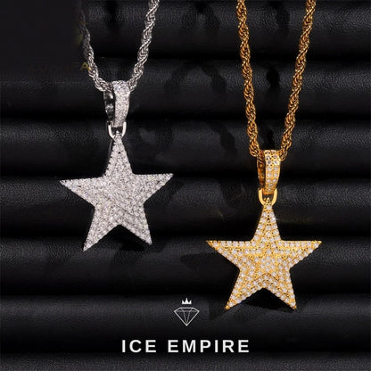 Iced Out 925 Silver Pendant
