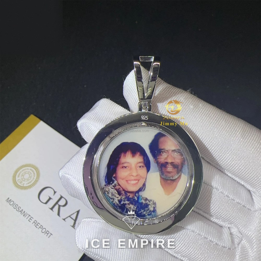 Iced Out 925 Silver Moissanite Pendant