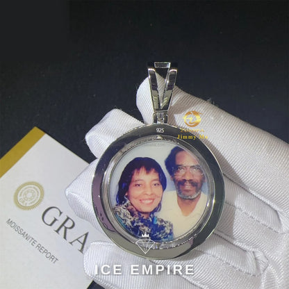 Iced Out 925 Silver Moissanite Pendant