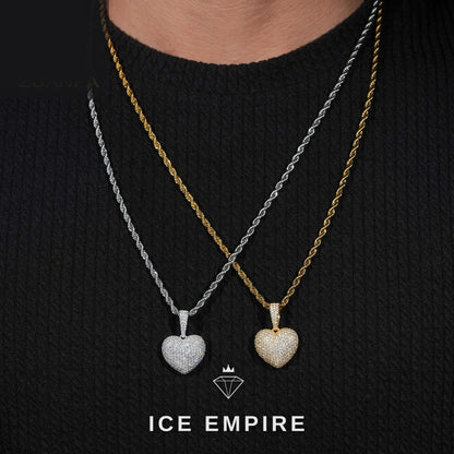 Iced Out Cross Gold Plated Moissanite Pendant