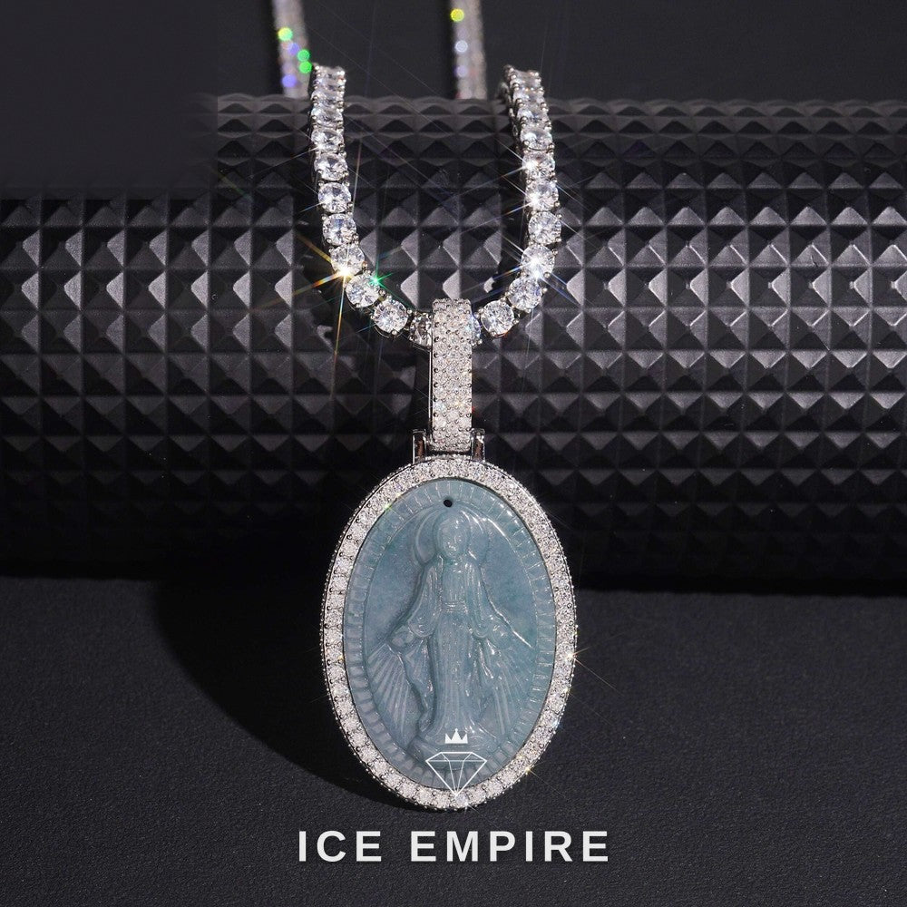 Iced Out 925 Silver Moissanite Pendant