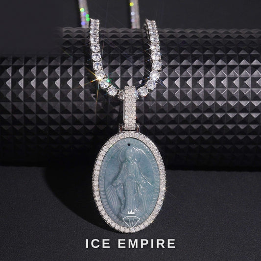 Iced Out 925 Silver Moissanite Pendant