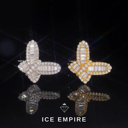 Iced Out Baguette Gold Plated Moissanite Ring