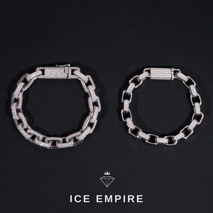 Iced Out Rose Gold Plated Moissanite Cuban Chain
