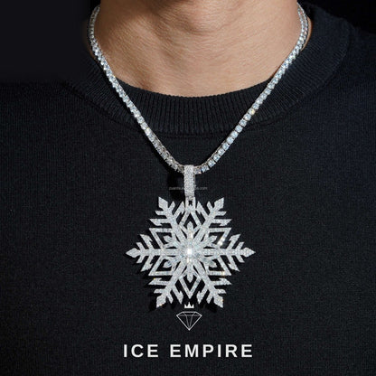 Iced Out 925 Silver Moissanite Pendant