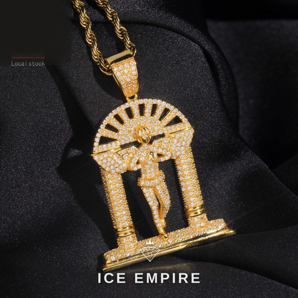 Iced Out 925 Silver Moissanite Pendant