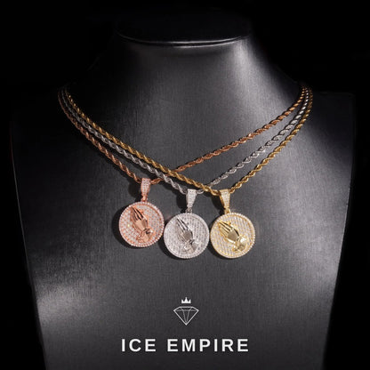 Iced Out Baguette Gold Plated Moissanite Pendant