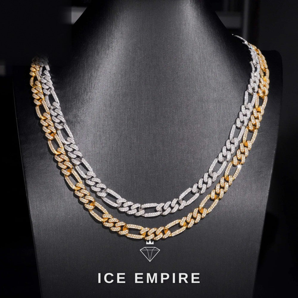 Iced Out Rose Gold Plated Moissanite Cuban Chain
