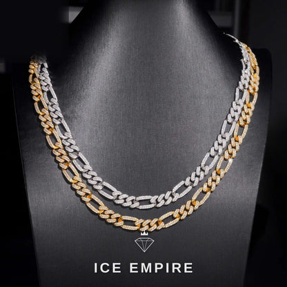 Iced Out Rose Gold Plated Moissanite Cuban Chain