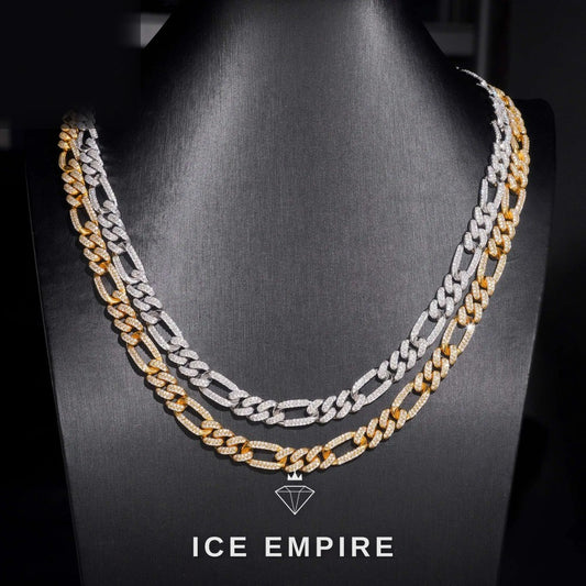 Iced Out Rose Gold Plated Moissanite Cuban Chain