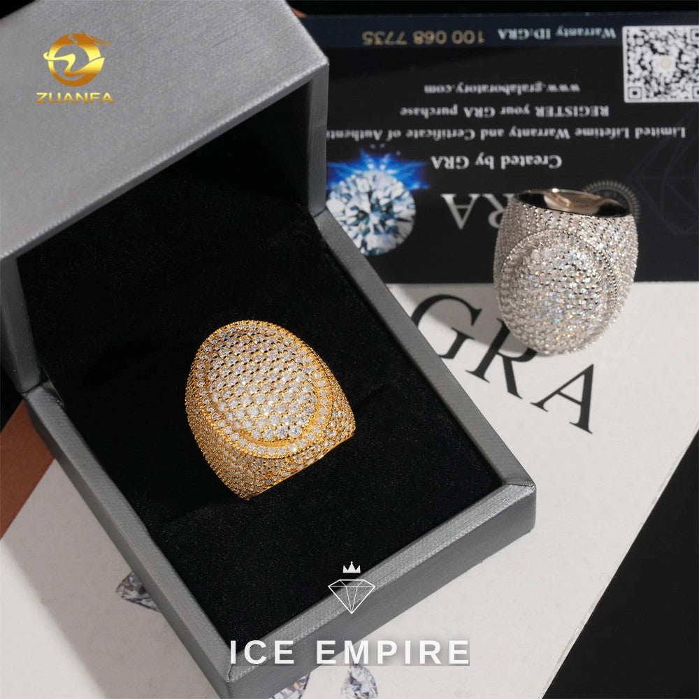 Iced Out 925 Silver Moissanite Cuban Chain