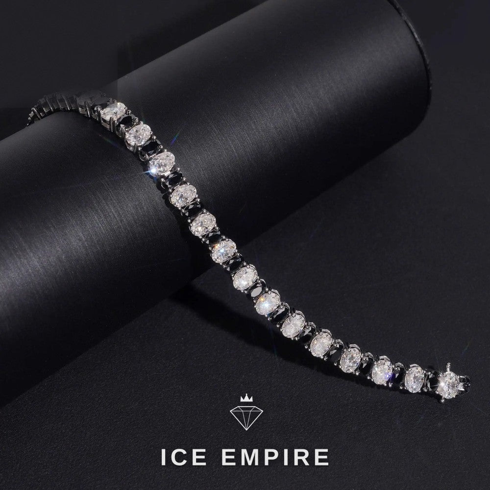 Iced Out 925 Silver Moissanite Tennis Chain