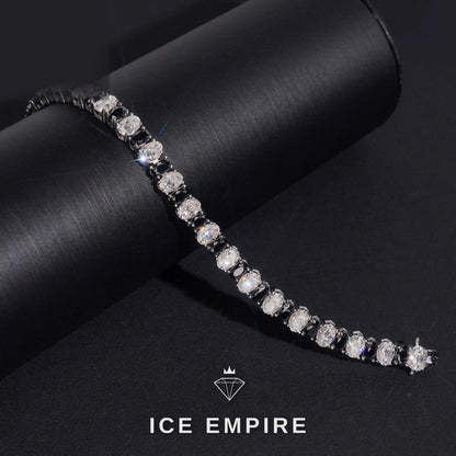 Iced Out 925 Silver Moissanite Tennis Chain
