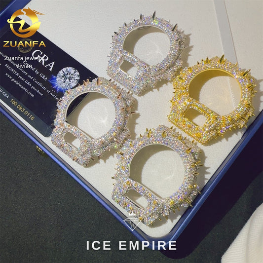 Iced Out 925 Silver Moissanite Watch