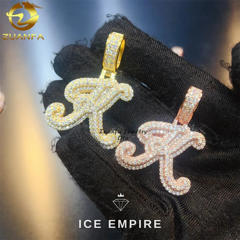 Iced Out 925 Silver Pendant