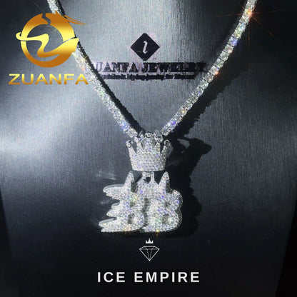Iced Out Rose Gold Plated Tennis Chain