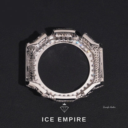 Iced Out 925 Silver Moissanite Watch
