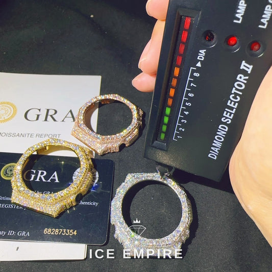Iced Out 925 Silver Moissanite Watch