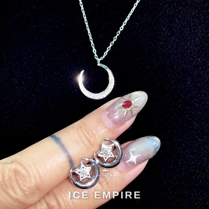 Iced Out 925 Silver Moissanite Earrings