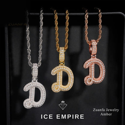 Iced Out Gold Plated Moissanite Pendant