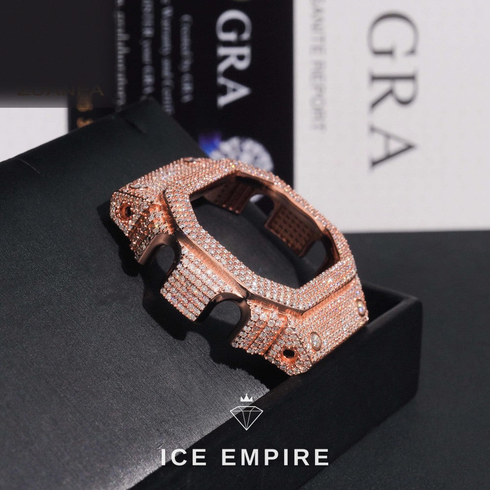 Iced Out 925 Silver Moissanite Watch