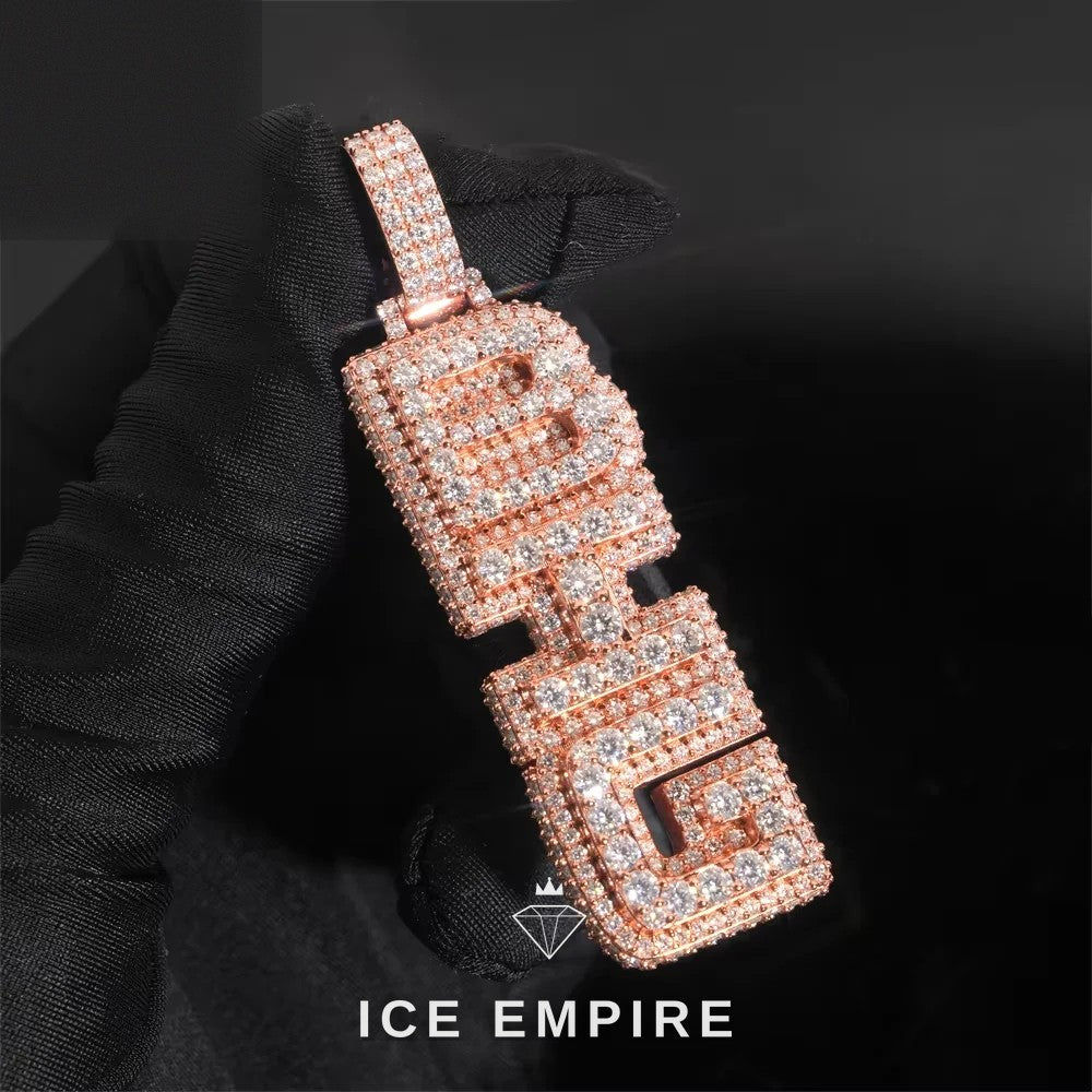 Iced Out 925 Silver Moissanite Pendant