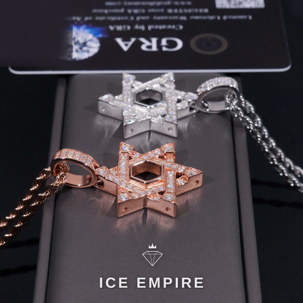 Iced Out 925 Silver Pendant