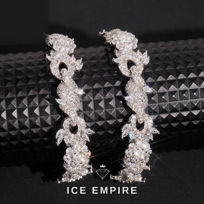 Iced Out Rose Gold Plated Moissanite Tennis Bracelet