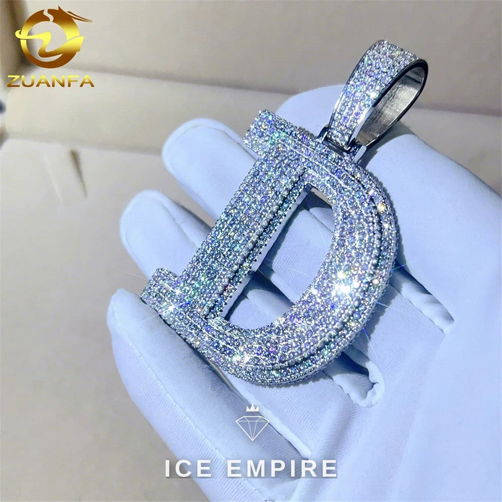 Iced Out Gold Plated Moissanite Pendant