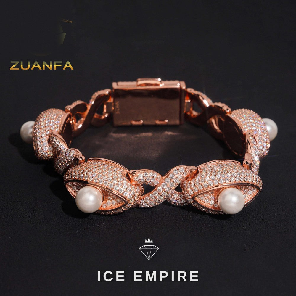 Iced Out 925 Silver Cuban Chain