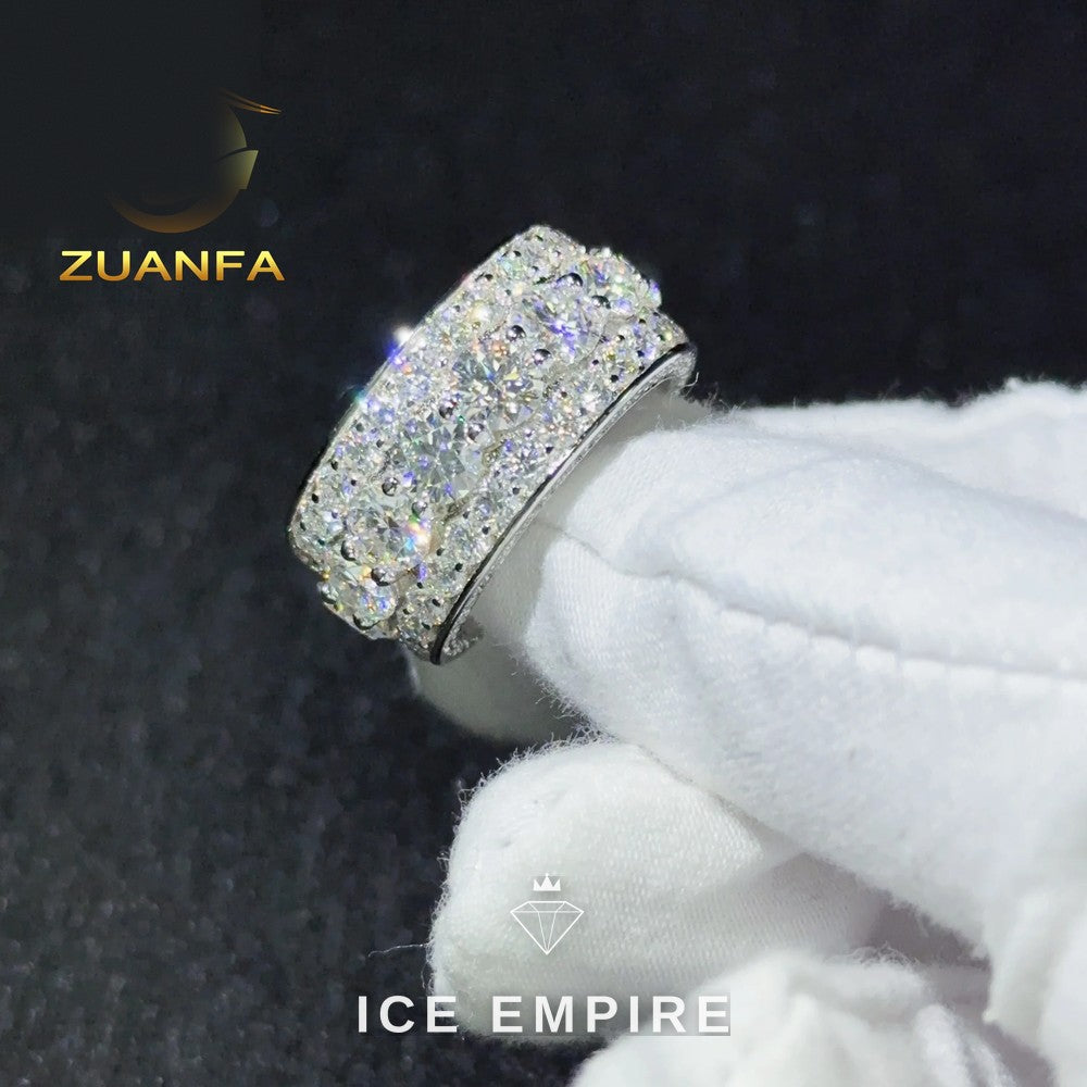 Iced Out Gold Plated Moissanite Cuban Chain