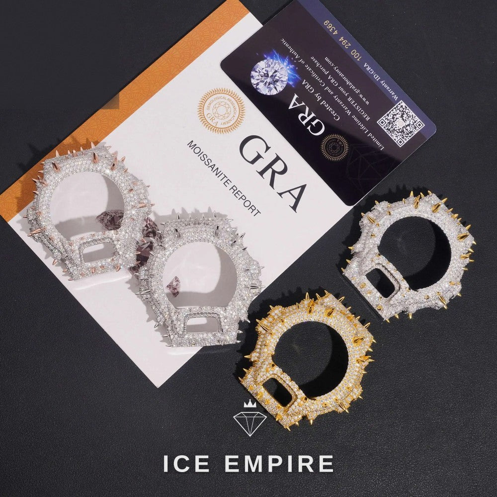 Iced Out Gold Plated Moissanite Watch