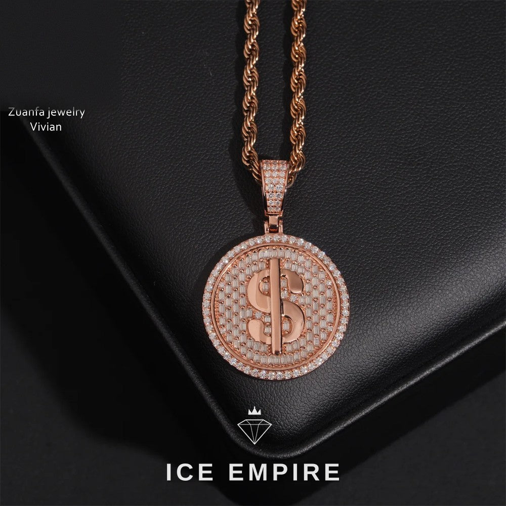 Iced Out 925 Silver Moissanite Pendant