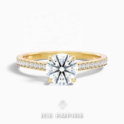 Iced Out 10K Gold Lab Grown Diamond Pendant