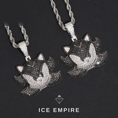Iced Out Rose Gold Plated Moissanite Pendant