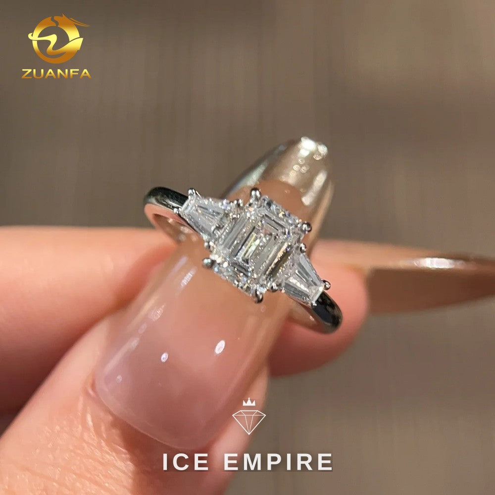 Iced Out 18K Gold Lab Grown Diamond Ring
