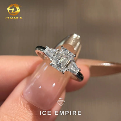 Iced Out 18K Gold Lab Grown Diamond Ring