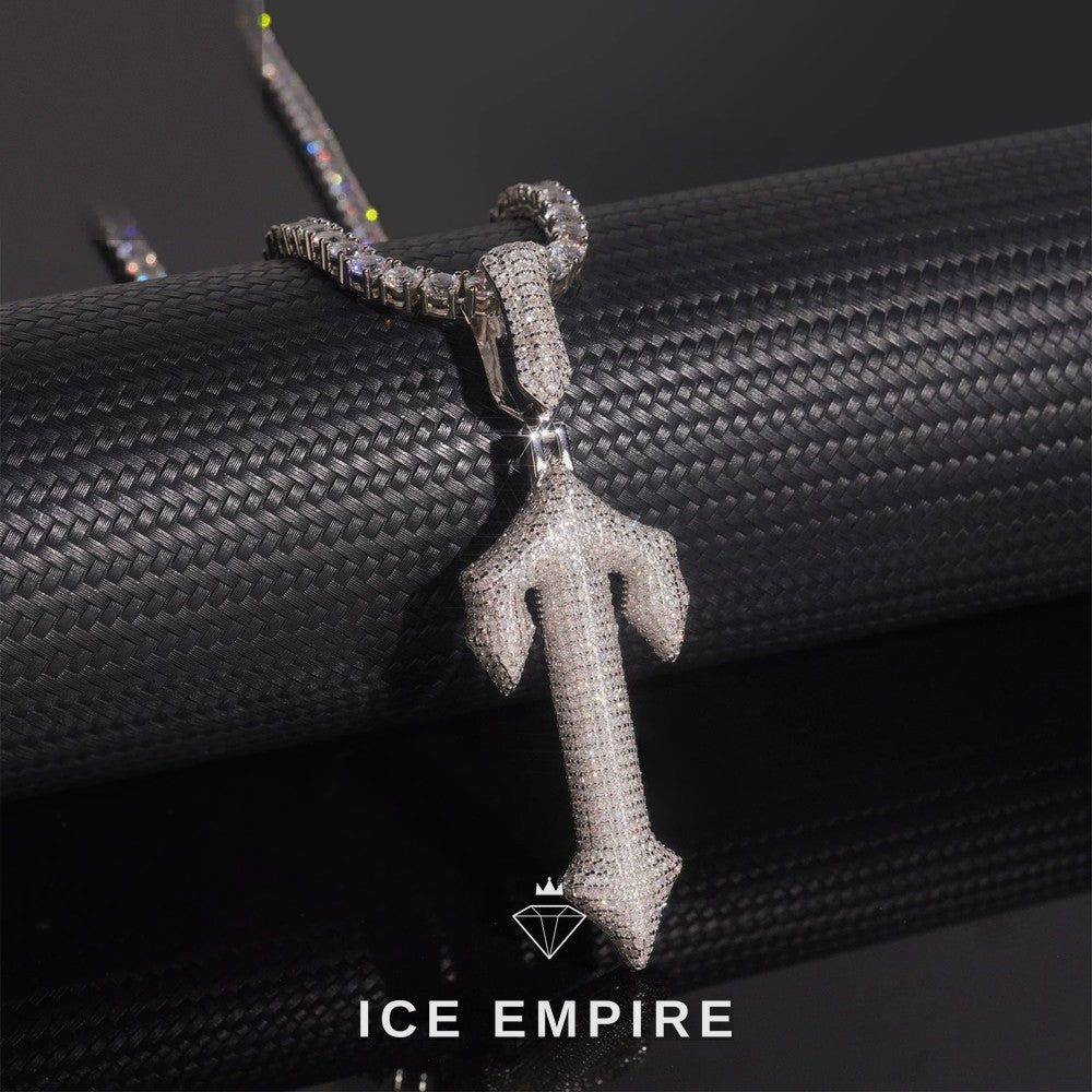 Iced Out Cross Rose Gold Plated Cuban Chain