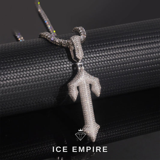 Iced Out Cross Rose Gold Plated Cuban Chain
