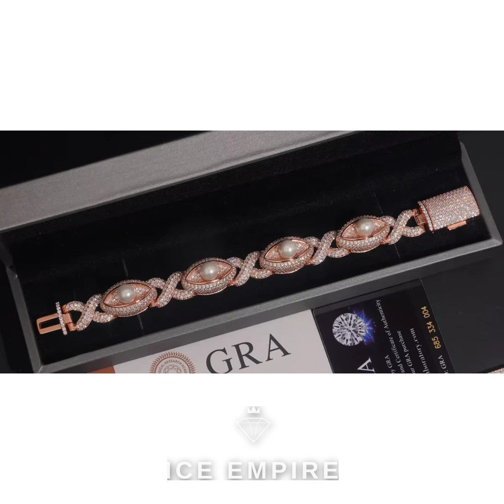 Iced Out 925 Silver Moissanite Cuban Chain
