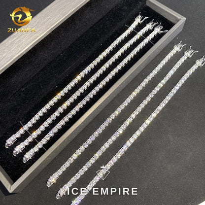 Iced Out Gold Plated Moissanite Tennis Chain