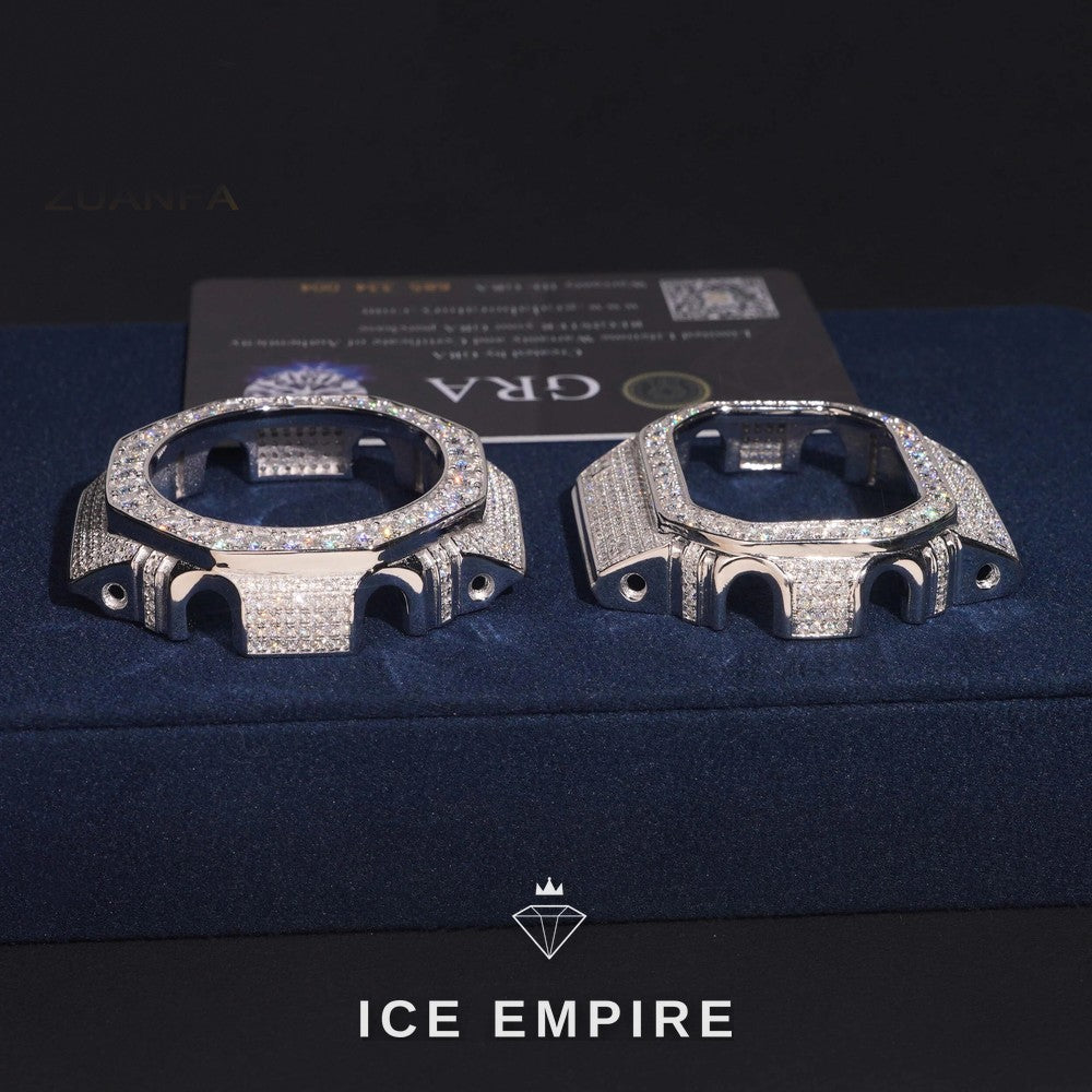 Iced Out 925 Silver Moissanite Watch