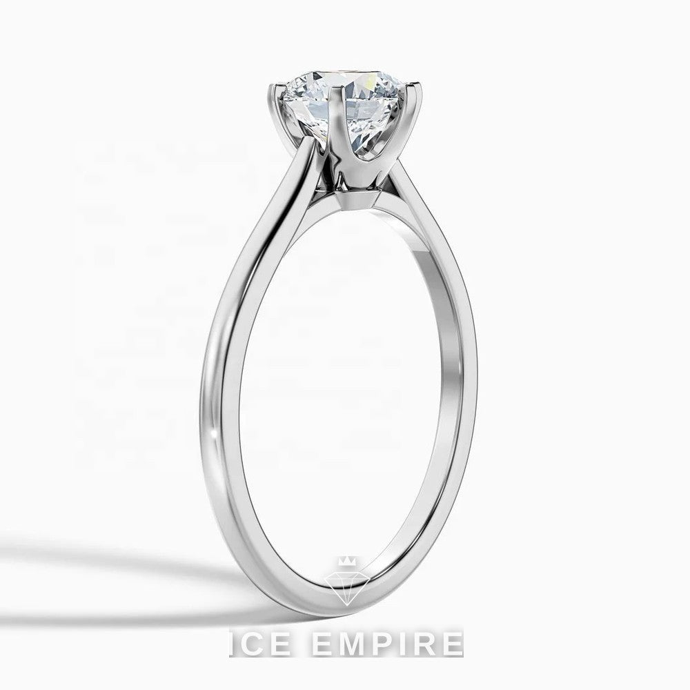Iced Out 10K Gold Lab Grown Diamond Engagement Ring