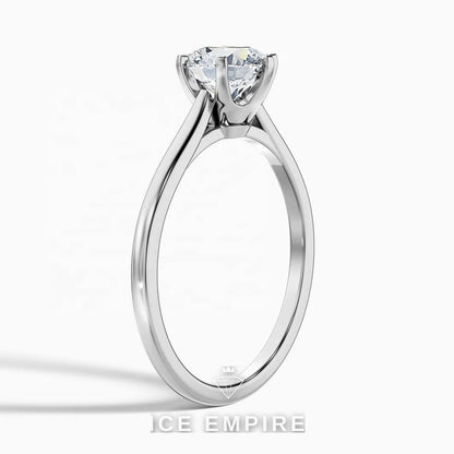 Iced Out 10K Gold Lab Grown Diamond Engagement Ring