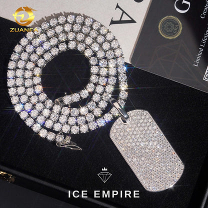 Iced Out 925 Silver Pendant