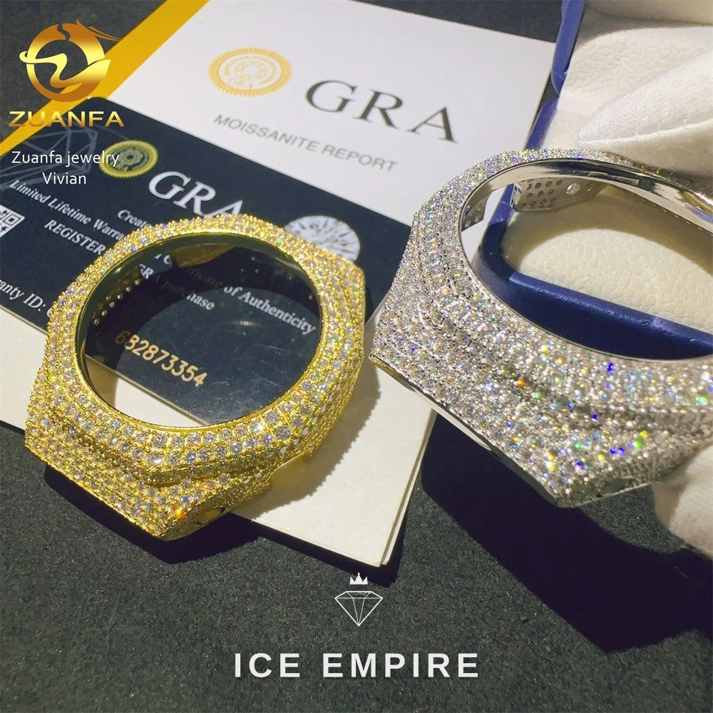 Iced Out 925 Silver Moissanite Watch