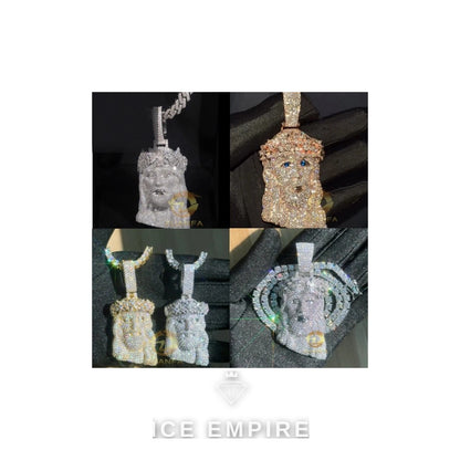 Iced Out Rose Gold Plated Pendant