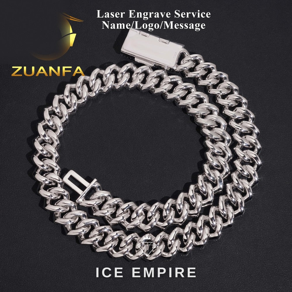 Iced Out Rose Gold Plated Moissanite Cuban Chain