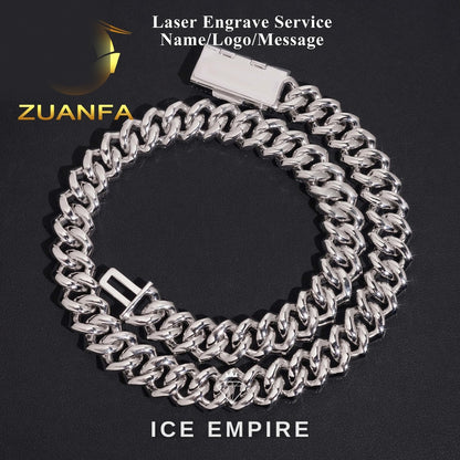 Iced Out Rose Gold Plated Moissanite Cuban Chain