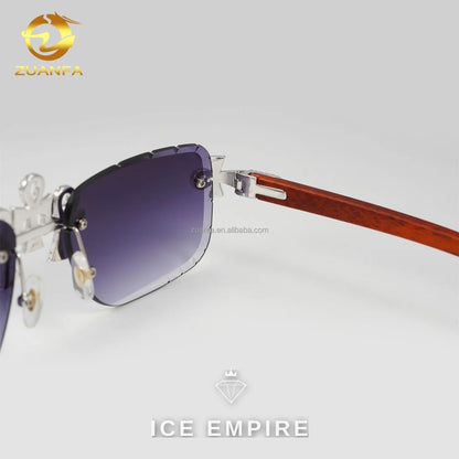 Iced Out 925 Silver Moissanite Glasses